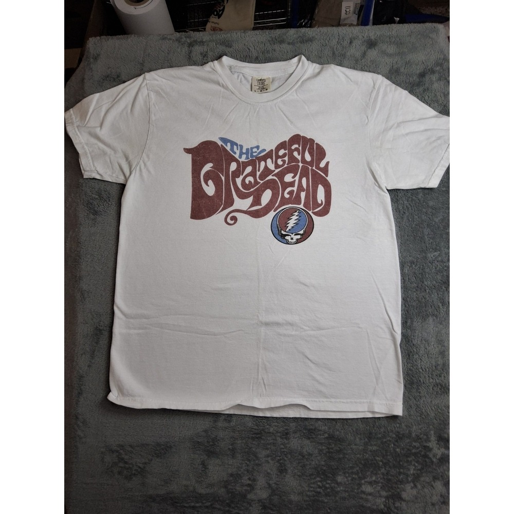 Mens Large Grateful Dead T Shirt Short Sleeve Stealie Distressed 2000s